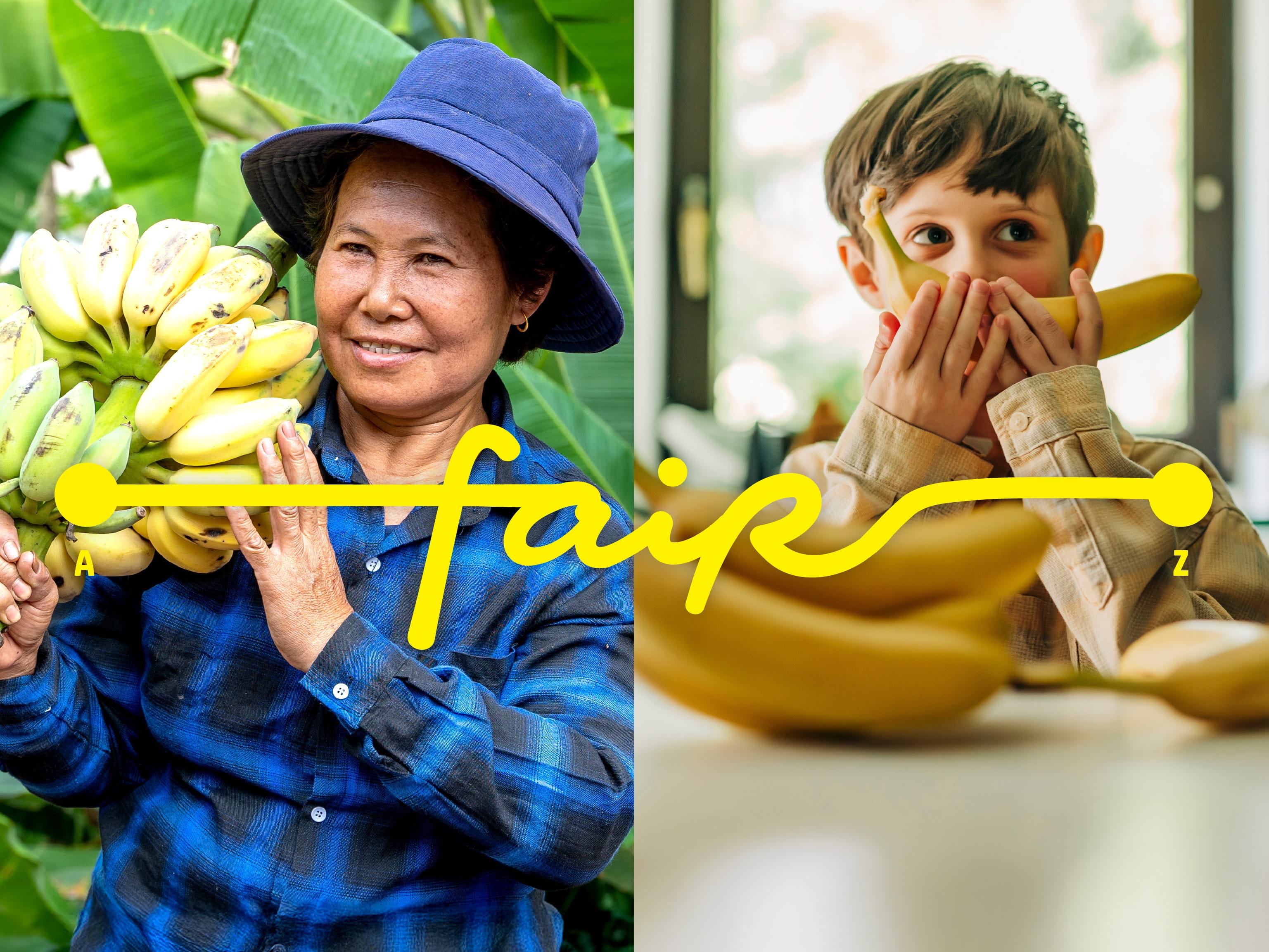 Fairtrade-Bananenproduzentin mit Kind – faire Perspektiven durch fairen Handel.